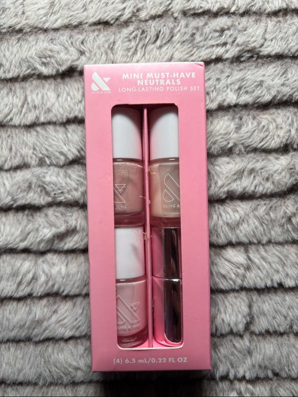 Olive & June Mini Must-Have Neutrals Polish Set - Pink